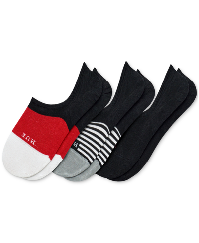 Hue 3-pk. The Perfect Sneaker Liner Socks In Red Pack