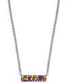 EFFY COLLECTION EFFY SAPPHIRE BAR 16" PENDANT NECKLACE (9/10 CT. T.W.) IN STERLING SILVER