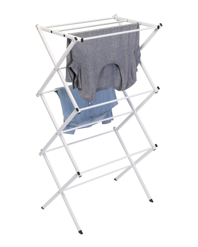 Honey-can-do Compact Folding Metal Clothes Drying Rack In White