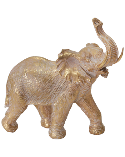 Sagebrook Home Resin Elephant In Gold