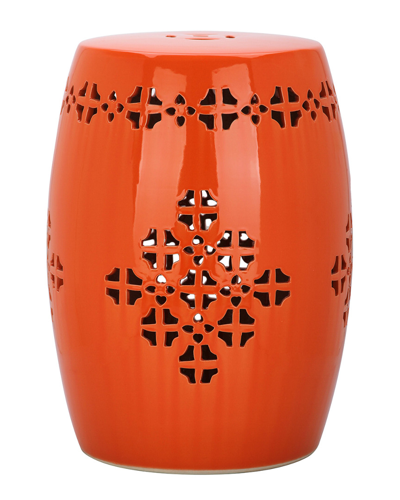 Safavieh Quatrefoil Garden Stool