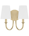 Crystorama Payton 2-light Vibrant Gold Wall Mount In Gold