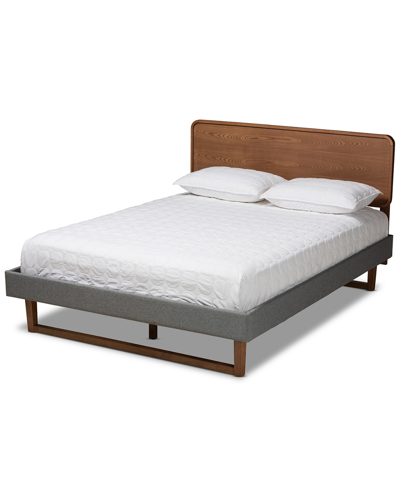 Baxton Studio Ayla Full Size Platform Bed In Brown