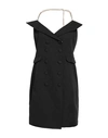 Cristinaeffe Woman Midi Dress Black Size S Polyester, Elastane