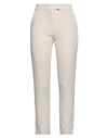 Soallure Woman Pants Beige Size 10 Polyester, Elastane In Beige