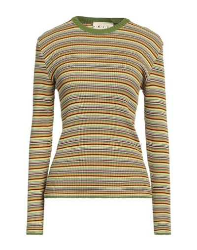 P·a·c·k Woman Sweater Green Size Xl Cotton, Acrylic