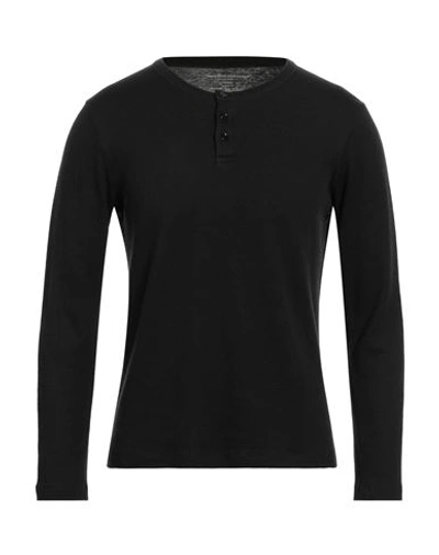 Majestic Filatures Man T-shirt Black Size S Cotton, Cashmere