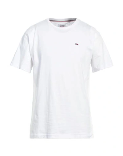 Tommy Jeans Man T-shirt White Size Xl Cotton