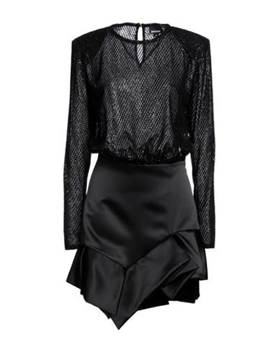 Just Cavalli Woman Short Dress Black Size 8 Polyester