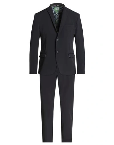 Alessandro Dell'acqua Man Suit Black Size 42 Polyamide, Polyester, Elastane
