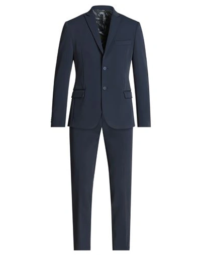 Alessandro Dell'acqua Man Suit Midnight Blue Size 40 Polyamide, Polyester, Elastane