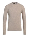 Liu •jo Man Man Sweater Light Brown Size S Wool In Beige