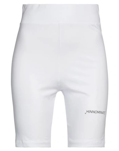 Hinnominate Woman Leggings White Size S Cotton, Elastane