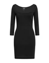 Just Cavalli Woman Mini Dress Black Size 6 Viscose, Polyamide, Elastane In Black