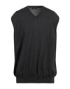 Drumohr Man Sweater Steel Grey Size 38 Merino Wool