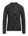 Daniele Alessandrini Homme Man Sweater Charcoal Size 38 Acrylic, Wool, Alpaca Wool In Grey