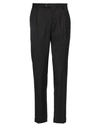 Grey Daniele Alessandrini Man Pants Black Size 34 Polyester, Viscose, Elastane