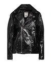 Semicouture Woman Jacket Black Size 8 Soft Leather