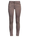 Liu •jo Woman Jeans Khaki Size 27w-30l Cotton, Polyester, Elastane In Beige