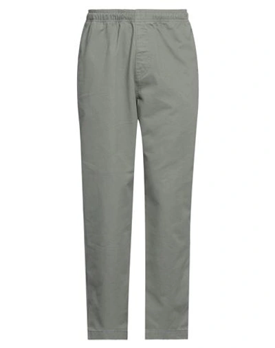Stussy Man Pants Sage Green Size M Cotton In Sage Green