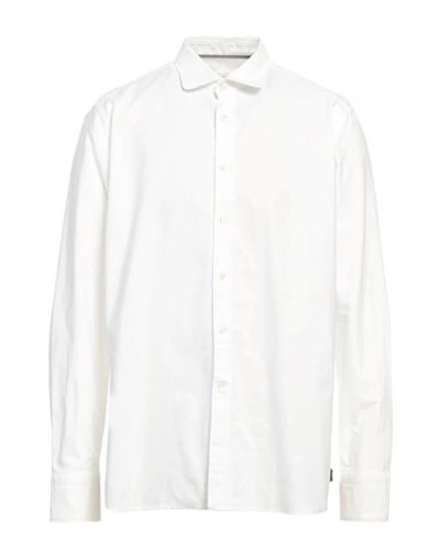 Tintoria Mattei 954 Man Shirt White Size 17 Cotton