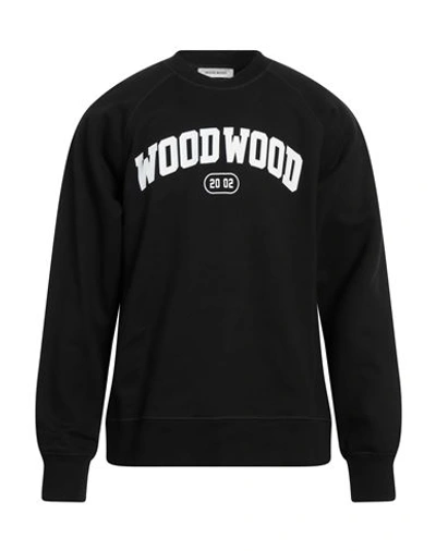 Wood Wood Man Sweatshirt Black Size L Cotton
