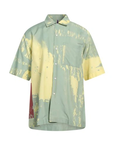 Oamc Man Shirt Sage Green Size Xl Viscose