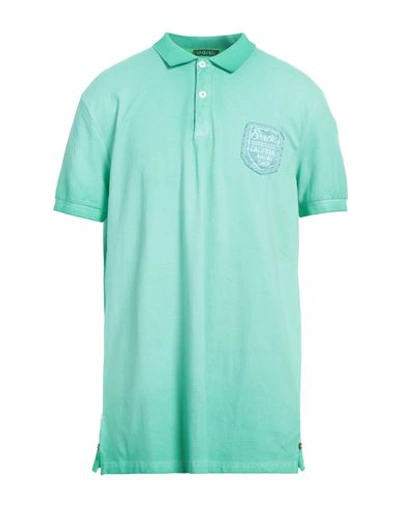 Shockly Man Polo Shirt Light Green Size Xxl Cotton, Elastane