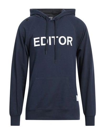 The Editor Man Sweatshirt Midnight Blue Size Xl Cotton, Polyester