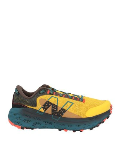 New Balance Man Sneakers Ocher Size 12 Textile Fibers In Yellow