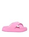 Gia Borghini Leather Platform Sandal In Pink