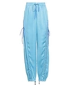Iceberg Woman Pants Light Blue Size 4 Cupro In Blue