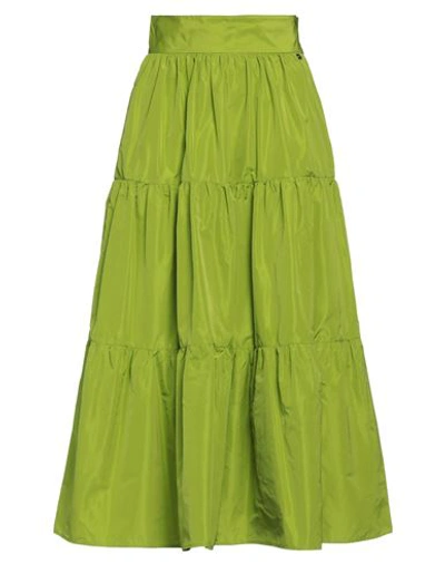 Liu •jo Woman Midi Skirt Green Size 4 Polyester