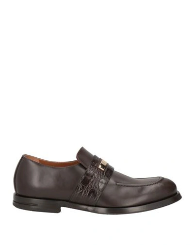 Giovanni Conti Man Loafers Dark Brown Size 13 Calfskin