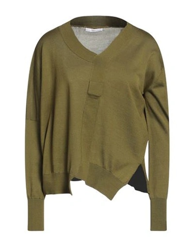 High Woman Sweater Military Green Size Xl Cotton