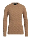 BL.11  BLOCK ELEVEN BL.11 BLOCK ELEVEN MAN SWEATER CAMEL SIZE XXL ACRYLIC, WOOL, VISCOSE, ALPACA WOOL