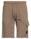 C.p. Company C. P. Company Man Shorts & Bermuda Shorts Brown Size 3xl Cotton