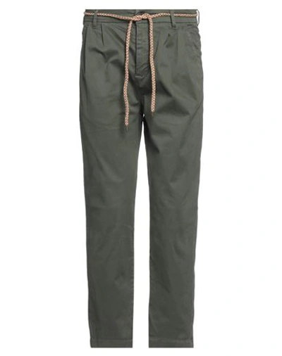 Over-d Over/d Man Pants Military Green Size 32 Cotton, Elastane