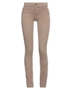 Liu •jo Woman Pants Khaki Size 24 Cotton, Polyester, Elastane In Beige