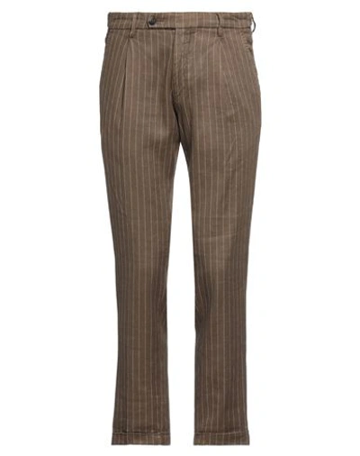Michael Coal Man Pants Brown Size 31 Linen, Cotton, Polyester, Elastane