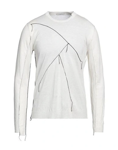Paolo Pecora Man Sweater White Size L Linen
