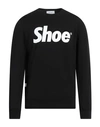Shoe® Shoe Man Sweatshirt Black Size Xxl Cotton, Elastane