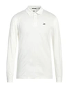 C.p. Company C. P. Company Man Polo Shirt White Size Xxxl Cotton