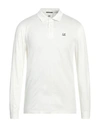 C.p. Company C.p.company Logo Cotton Polo Shirt In White