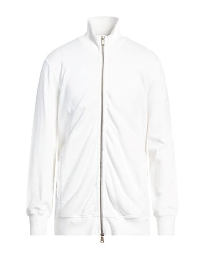 Crossley Man Sweatshirt White Size L Cotton, Cashmere