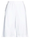 Jijil Woman Pants White Size 2 Cotton, Polyester