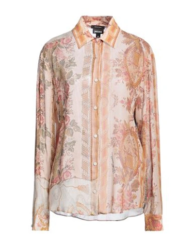 Just Cavalli Woman Shirt Blush Size 14 Viscose In Pink