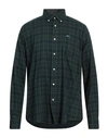 Barbour Man Shirt Dark Green Size Xs Cotton, Lyocell