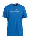 Harmont & Blaine Man T-shirt Bright Blue Size L Cotton
