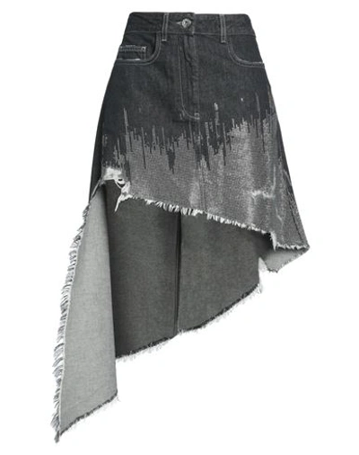 Jw Anderson Woman Denim Skirt Black Size 4 Cotton